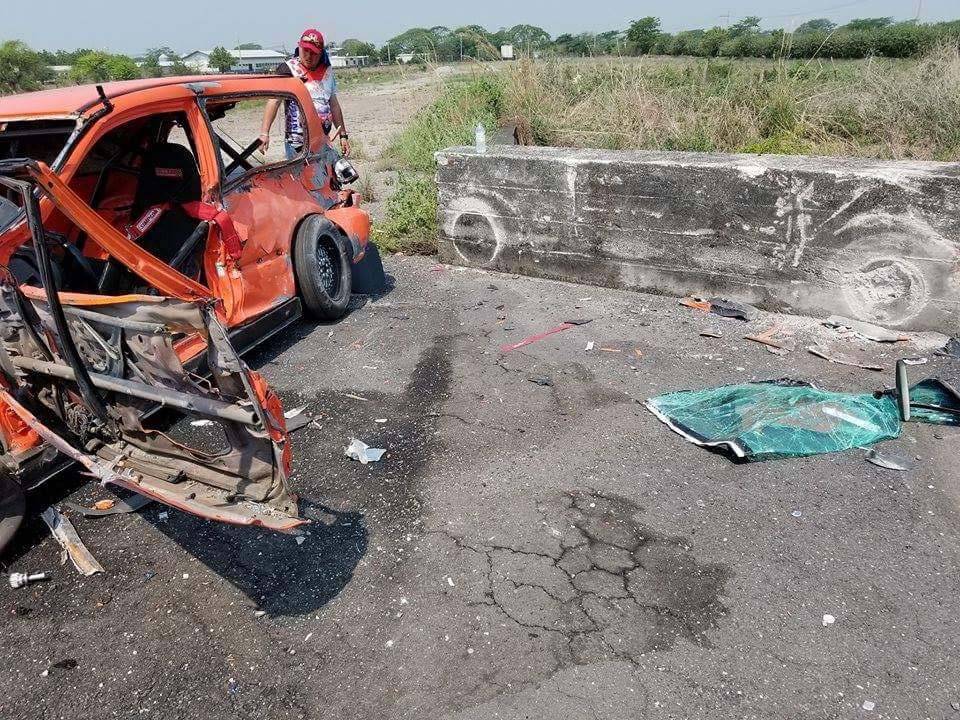 Así quedó el automóvil de Barahona