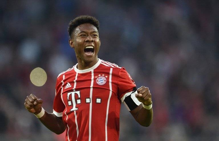 David Alaba en un juego del Bayern