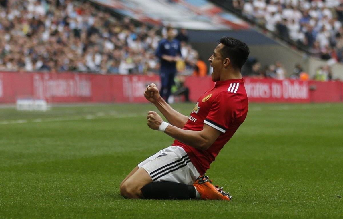 La última joya de Alexis en Wembley fue ante Tottenham por la FA Cup / imagen: AP