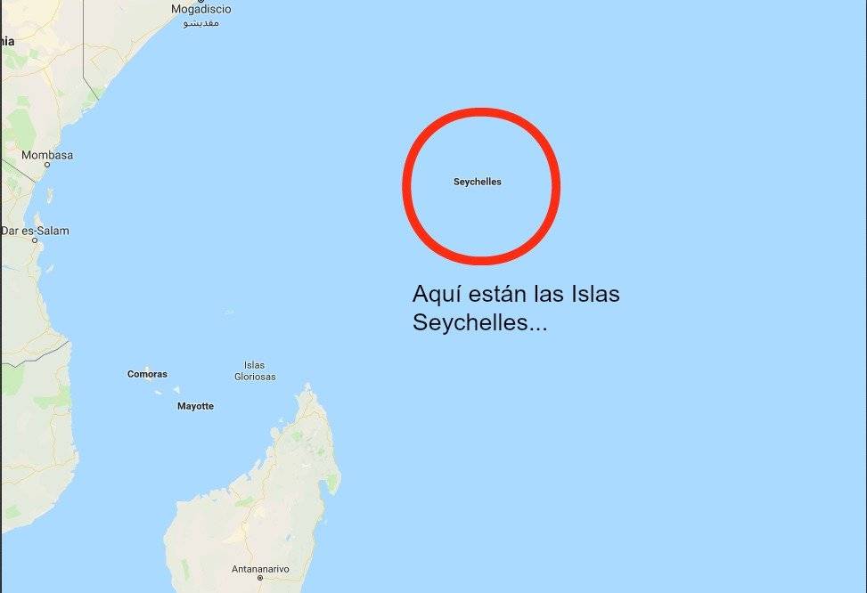 Aquí estás las Islas Seychelles