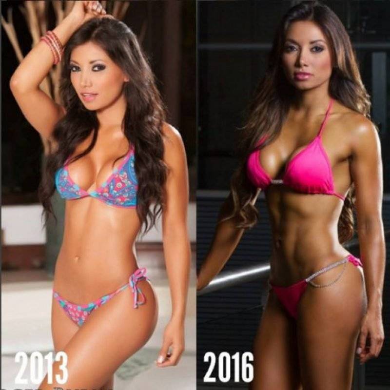 Gaby Asturias, antes y después