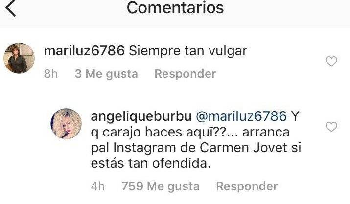 Burbu le baja fuerte a seguidora en Instagram