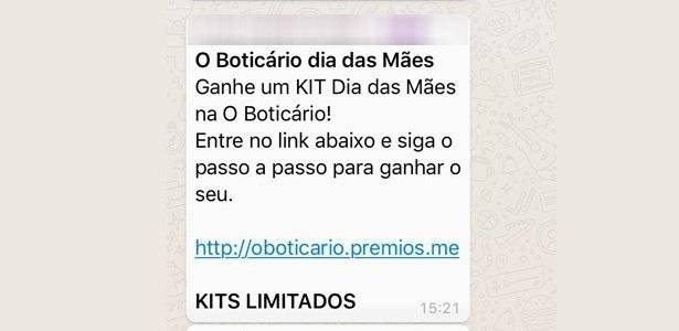 Golpe WhatsApp O Boticário