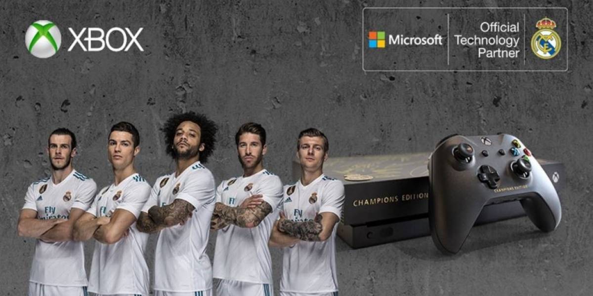 Xbox crea y sortea por Twitter una consola Xbox One X personalizada y firmada por el Real Madrid
