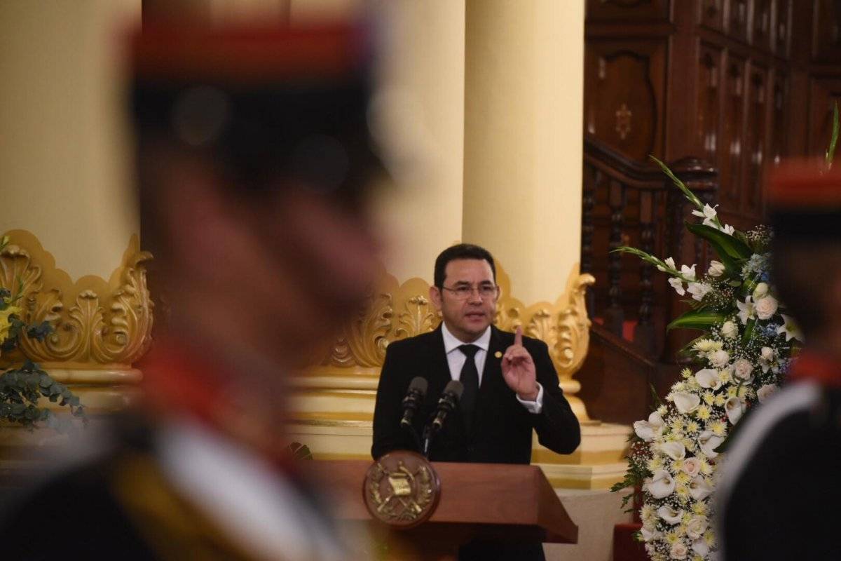 Discurso Jimmy Morales en exequias de Arzú