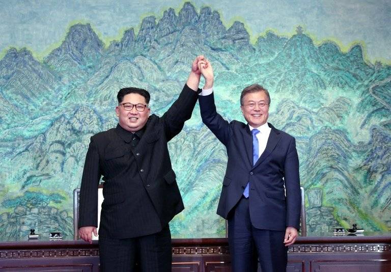 Kim Jong-un y Moon Jae-in