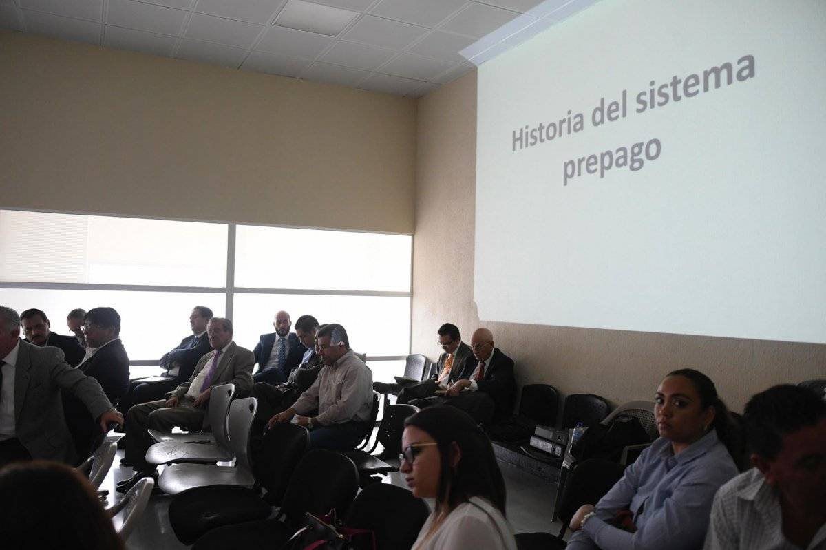 Álvaro Colom en audiencia del caso Transurbano