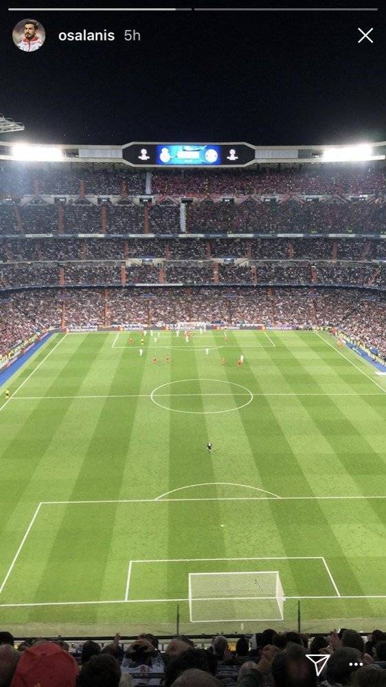 Oswaldo Alanís estuvo presente en partido del Real Madrid