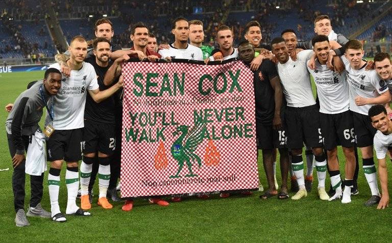 Los jugadores del Liverpool celebraron su pase a la final