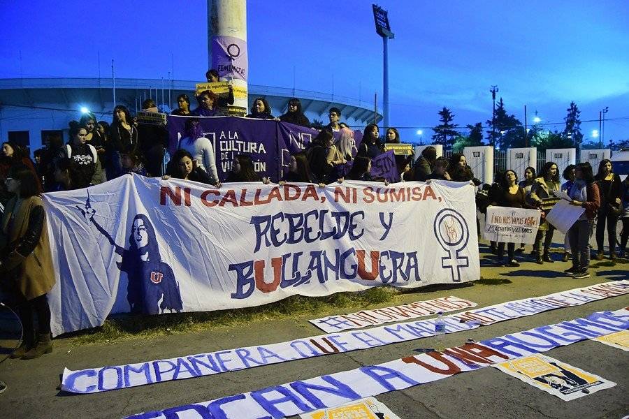 Protesta contra manada Chilena