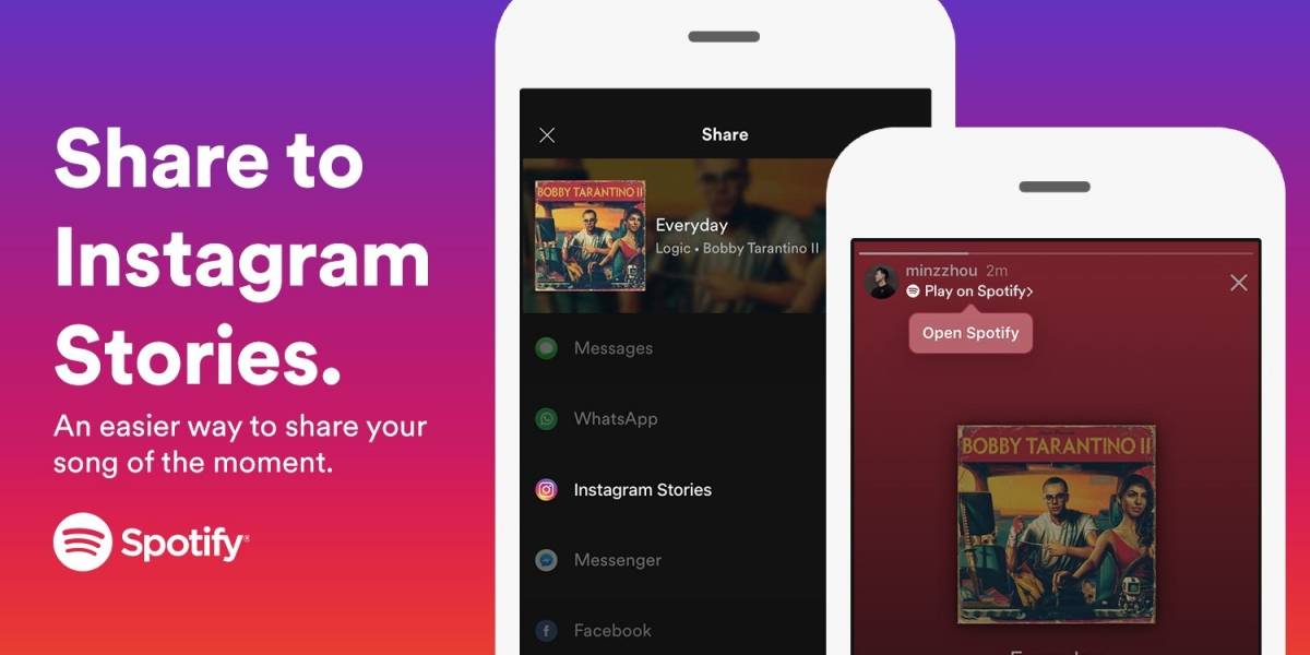 Instagram y Spotify se unen para compartir música en las Stories de los usuarios