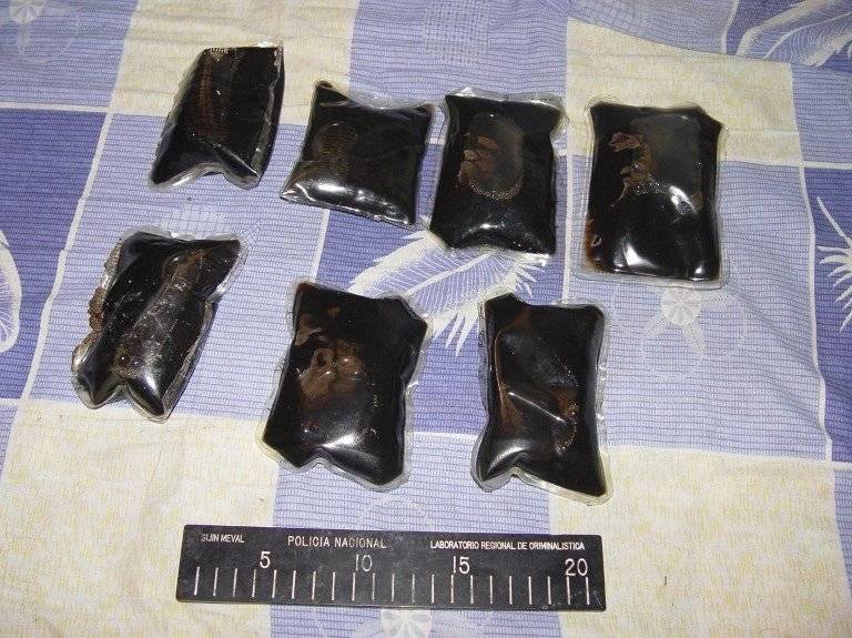 Droga traficada hacia Estados Unidos