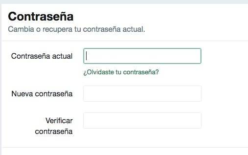 ¿Cómo cambiar la contraseña en Twitter?