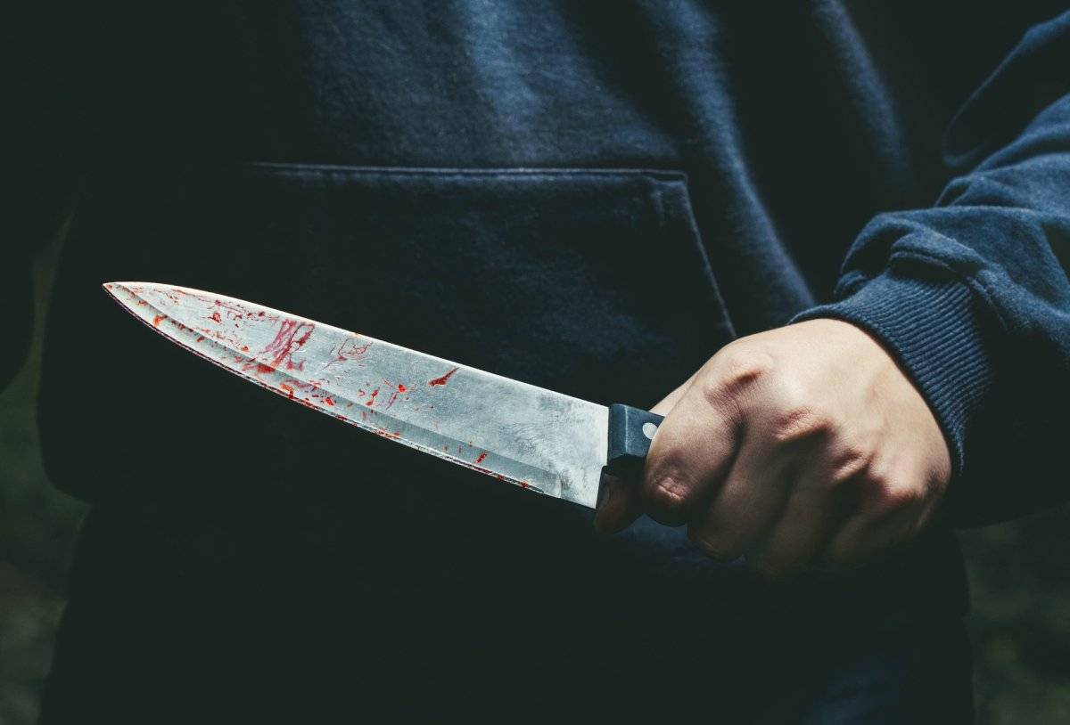 cuchillo ensangrentado