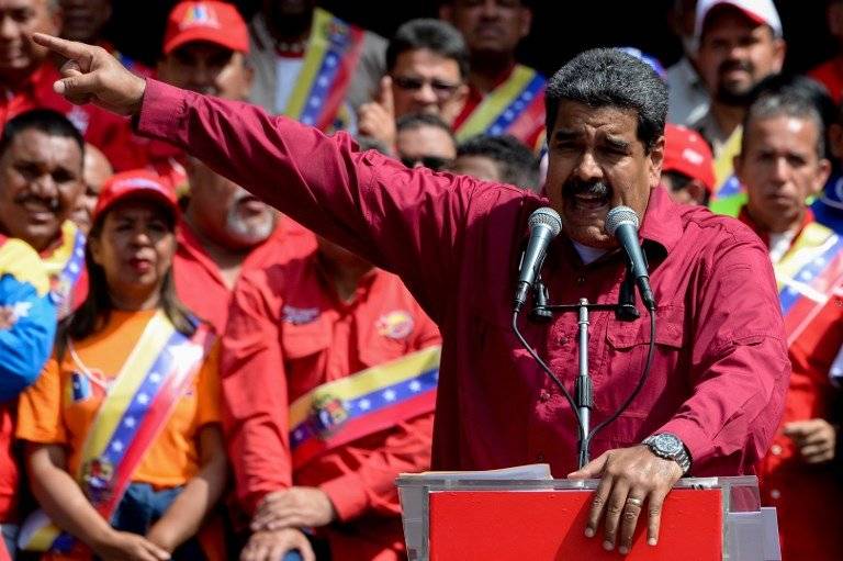 Nicolás Maduro pronunciando un discurso