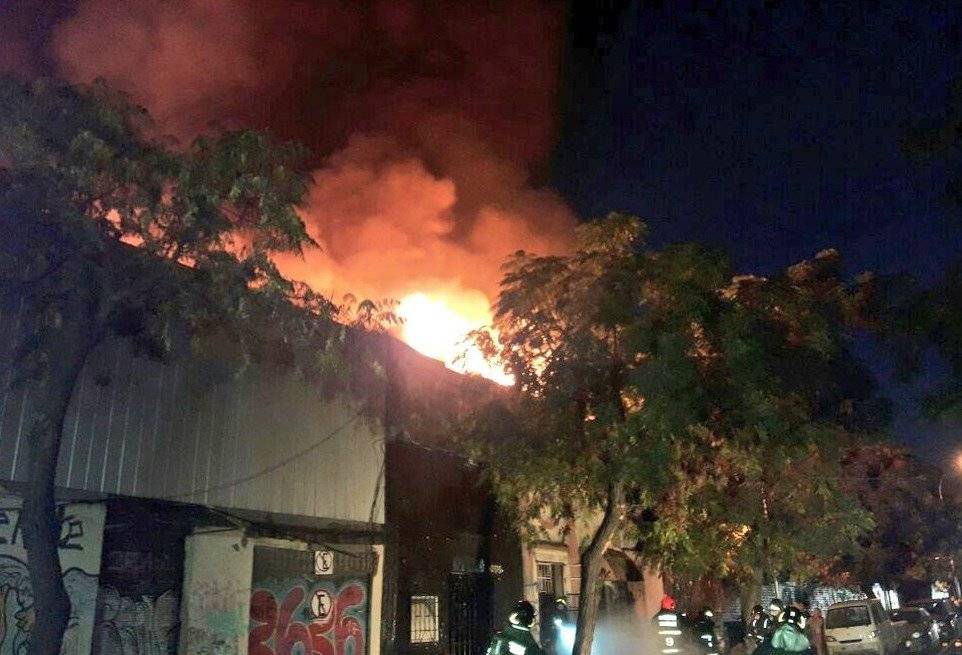 Incendio en Santiago Centro