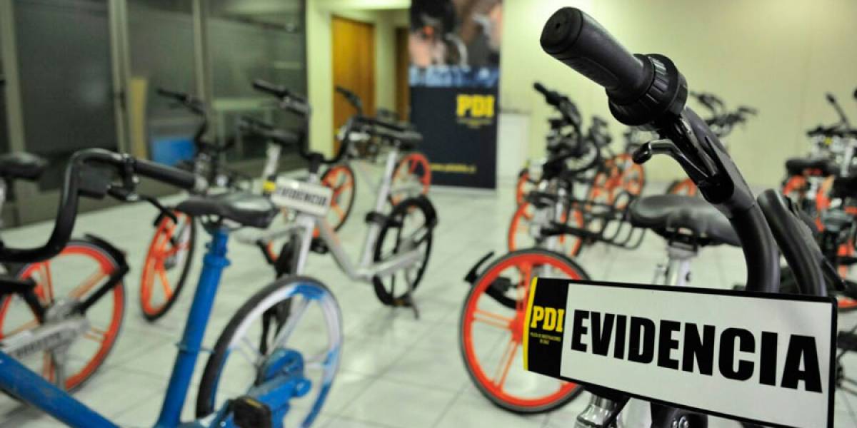 Fotos: Así quedaron las 61 bicicletas Mobike robadas en Santiago