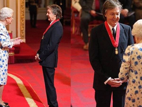 Paul McCartney, Isabel II, Beatles