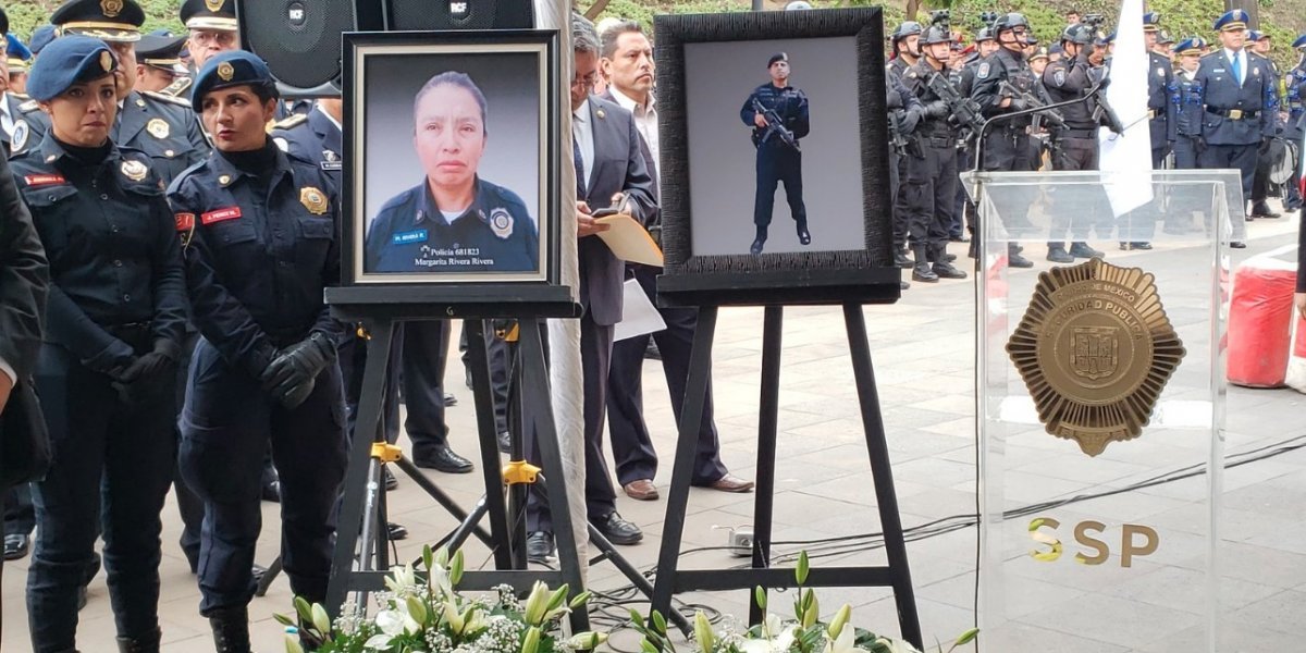 Así fue el cortejo de despedida a policías asesinados
