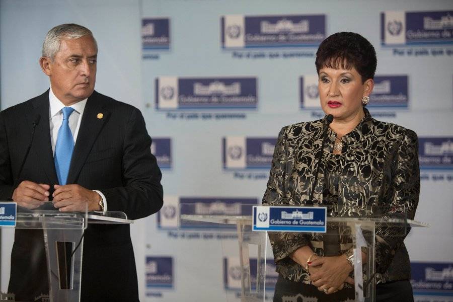 Otto Pérez Molina y Thelma Aldana