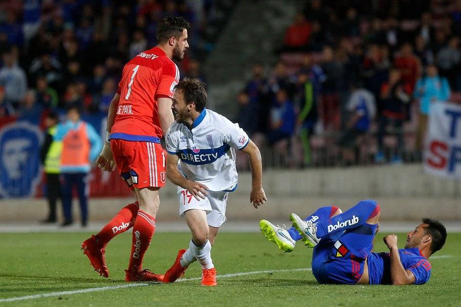 El Chapa Fuenzalida le ha marcado en 4 ocasiones a Universidad de Chile jugando por la UC / Foto: Agencia UNO