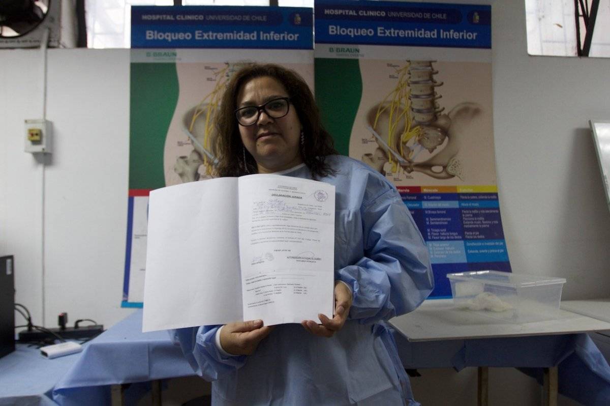 Fanny Martínez es donante
