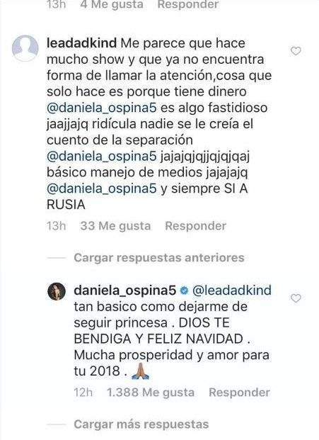 Respuesta de Daniela Ospina