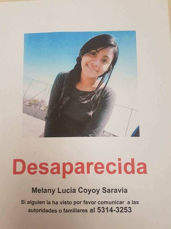 Menor desaparecida