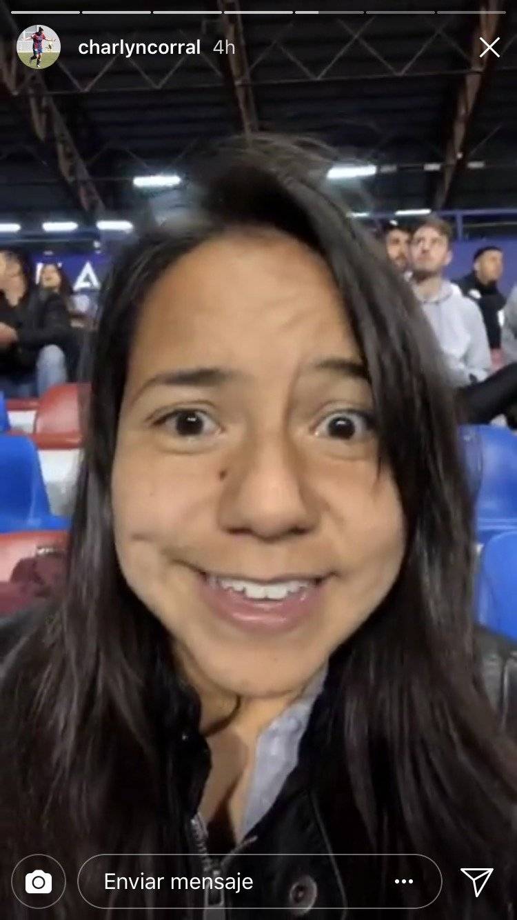Charlyn Corral disfrutó el triunfo de Levante sobre Barcelona
