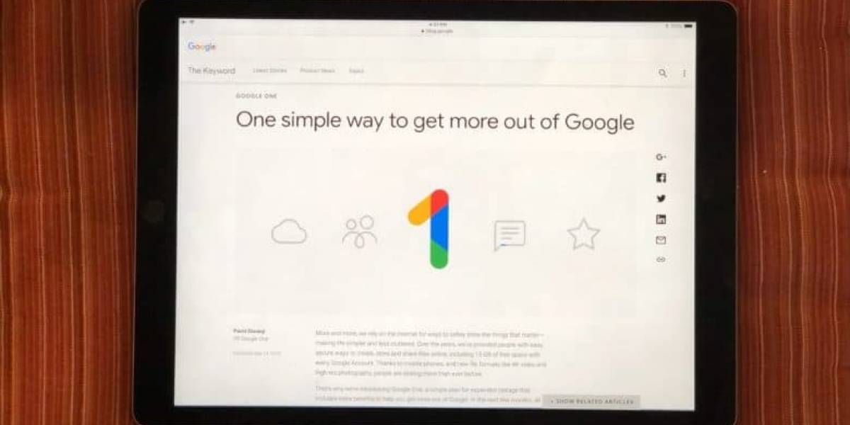 Ya era hora: Google le baja el precio al almacenamiento en la nube y anuncia Google One