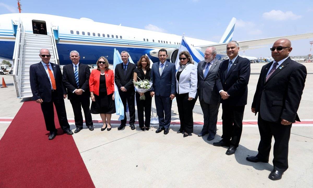 presidente Jimmy Morales llega a Israel