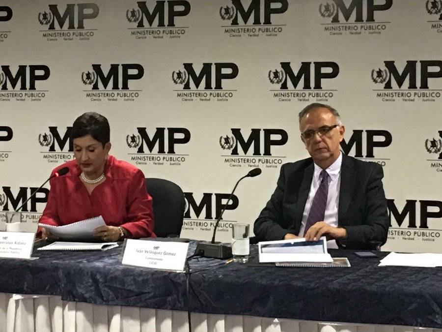 Thelma Aldana e Iván Velásquez
