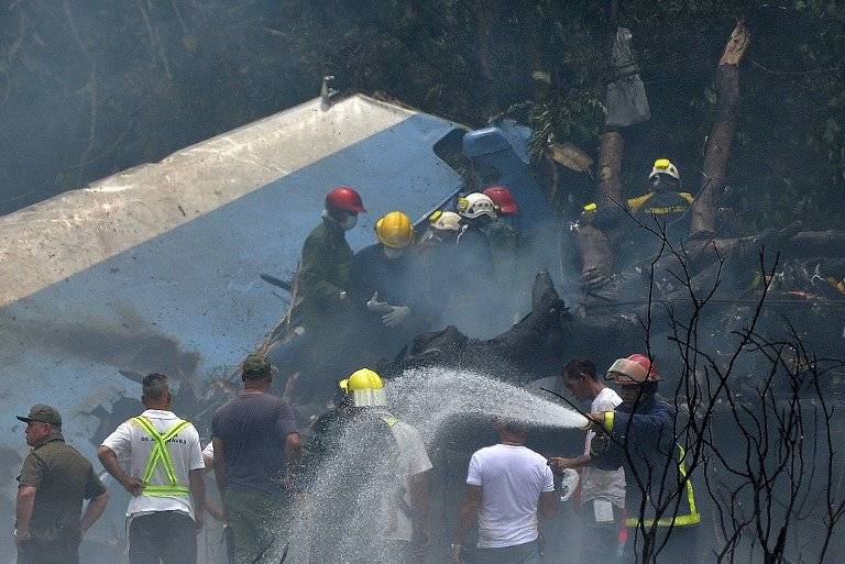 Accidente aéreo en Cuba