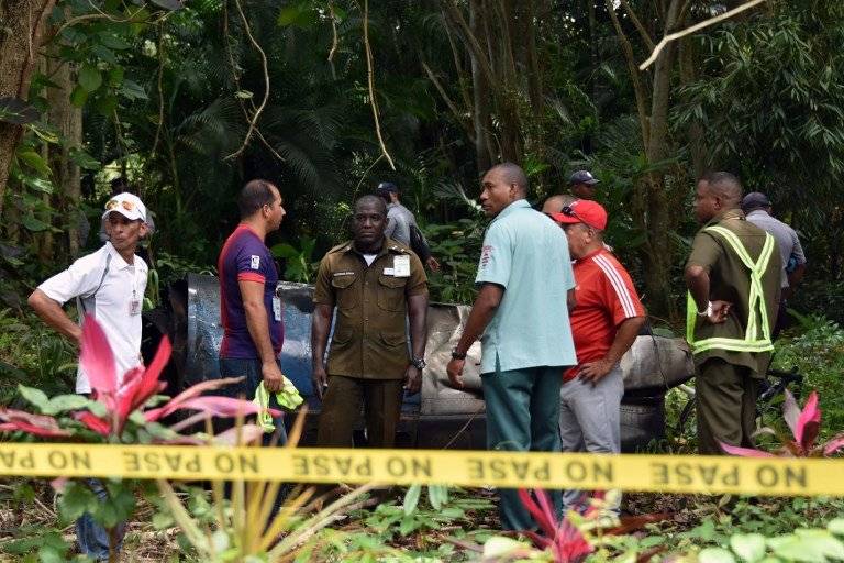 Accidente aéreo en Cuba
