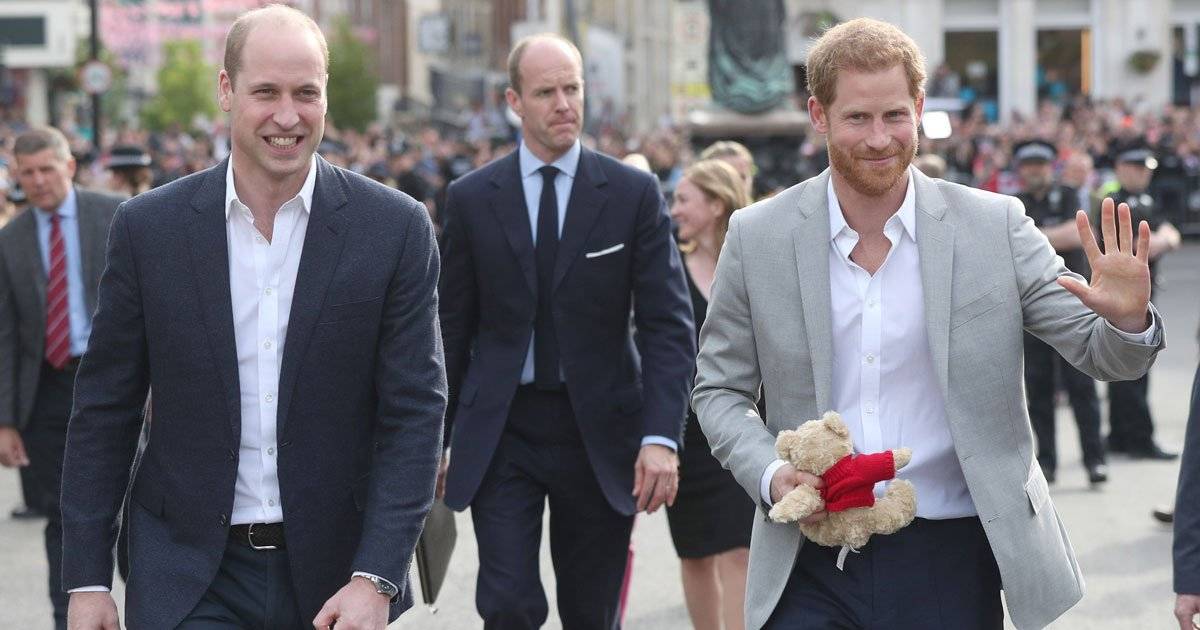 príncipe Harry e o irmão, William