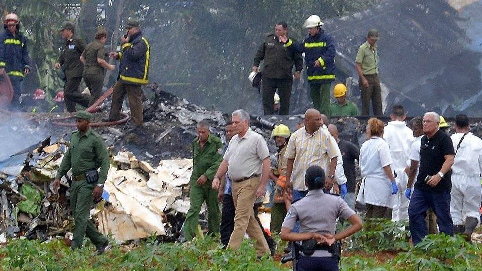 Accidente aéreo en Cuba