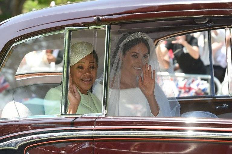 Meghan Markle llega a la ceremonia