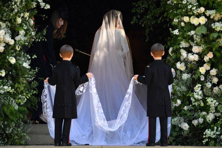 Meghan Markle llega a la capilla