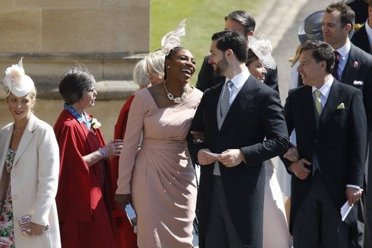 Serena Williams asiste a la boda real
