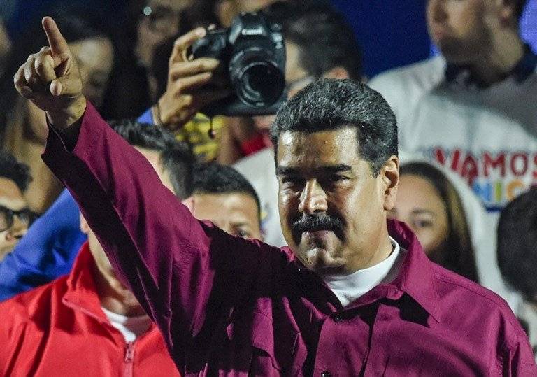 Nicolás Maduro celebra la reelección