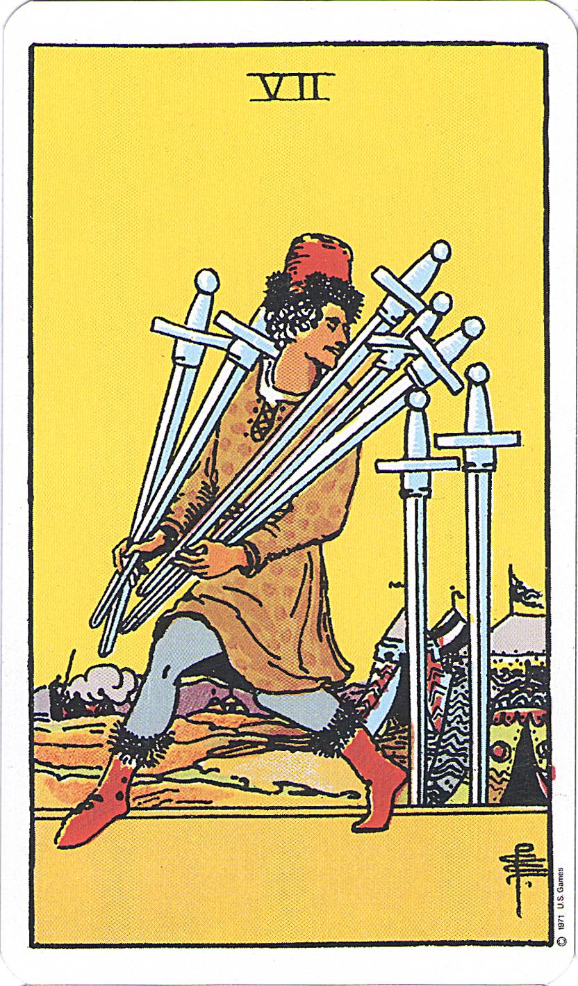 siete de espadas siete de espadas tarot