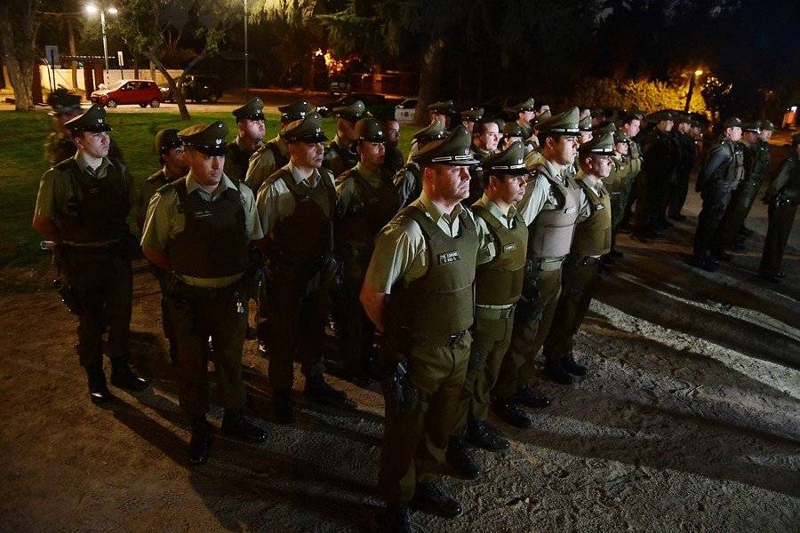 Carabineros en La Reina