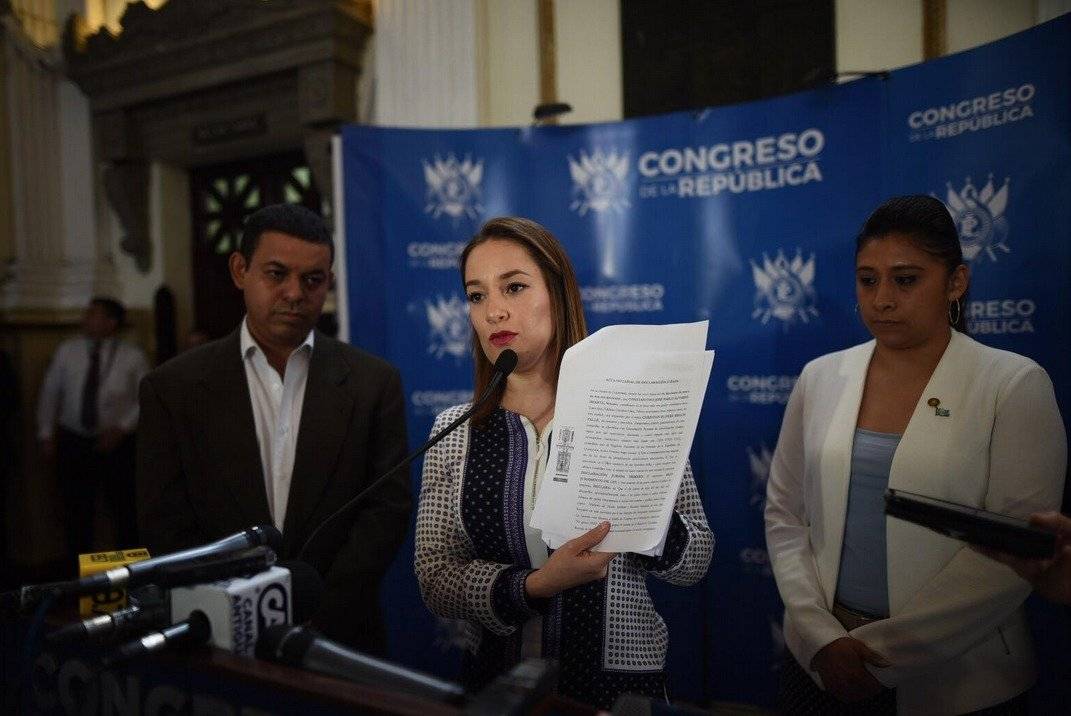La diputada Carrillo presenta la declaración jurada del piloto.