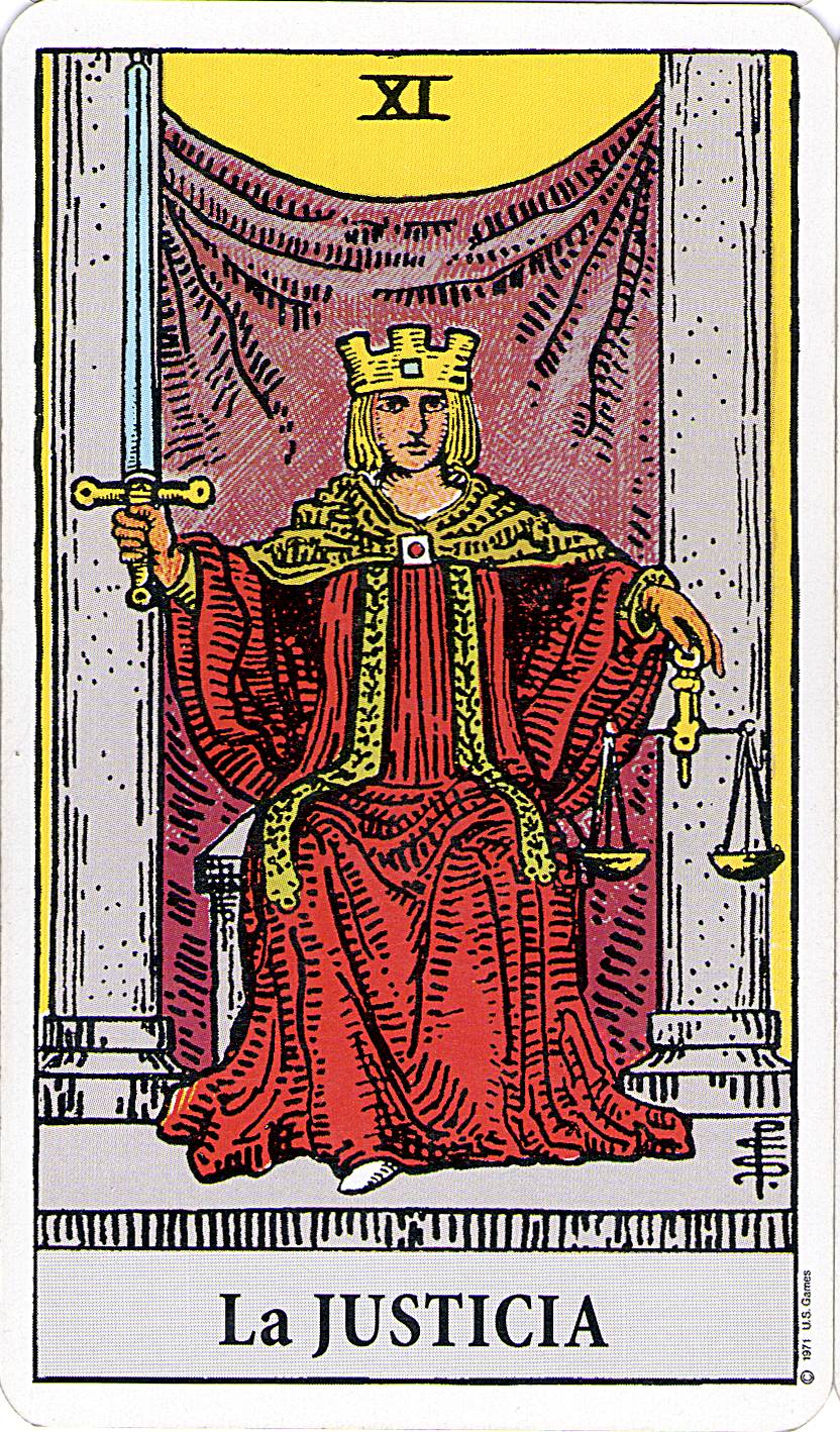 la justicia la justicia tarot