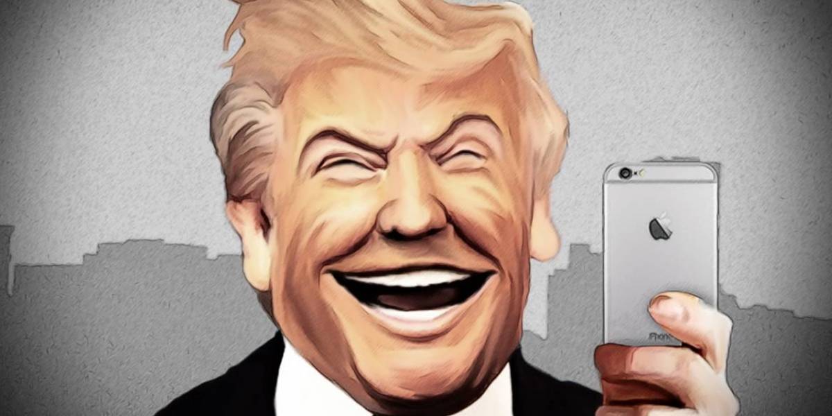 Trump ya usa iPhone pero aún no sigue los protocolos de seguridad