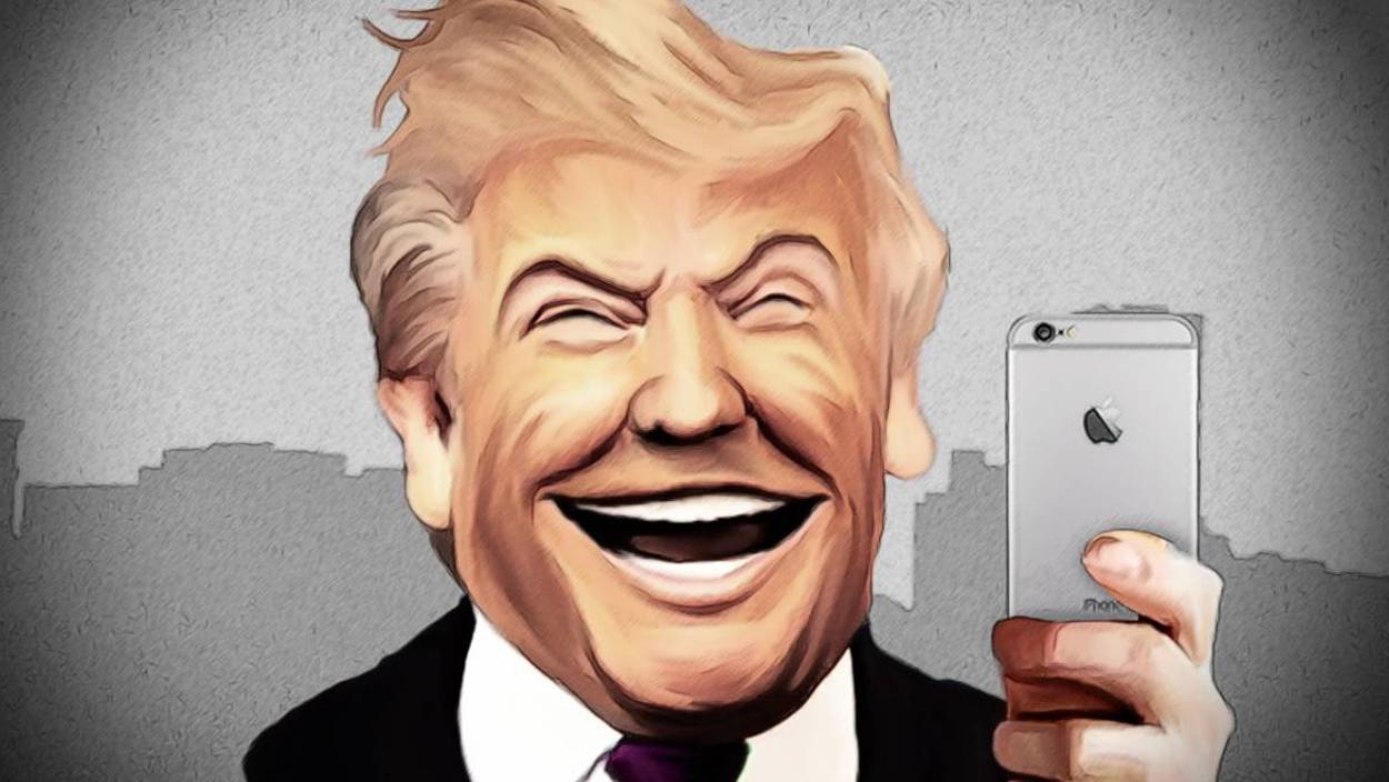 Trump ya usa iPhone pero aún no sigue los protocolos de seguridad Trump ya usa iPhone pero aún no sigue los protocolos de seguridad
