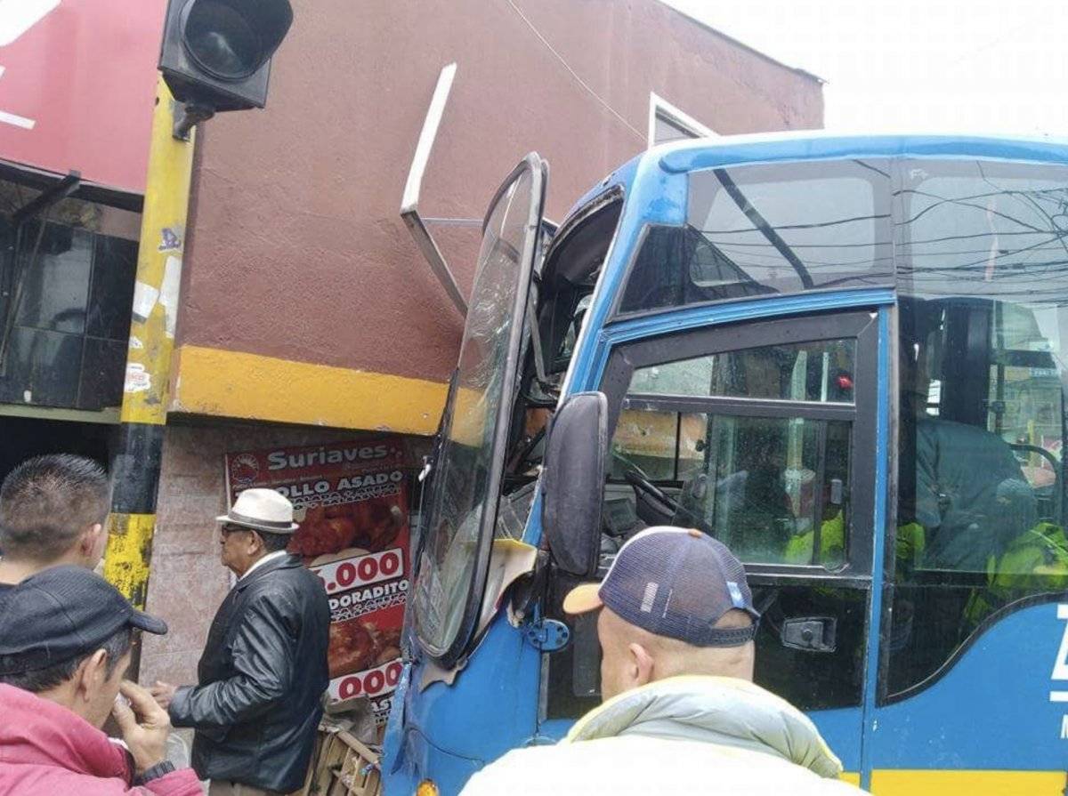 accidente del Sitp