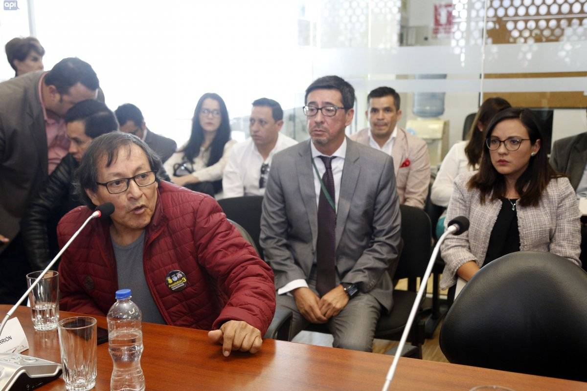 Familiares de los periodistas del Diario El Comercio asesinados