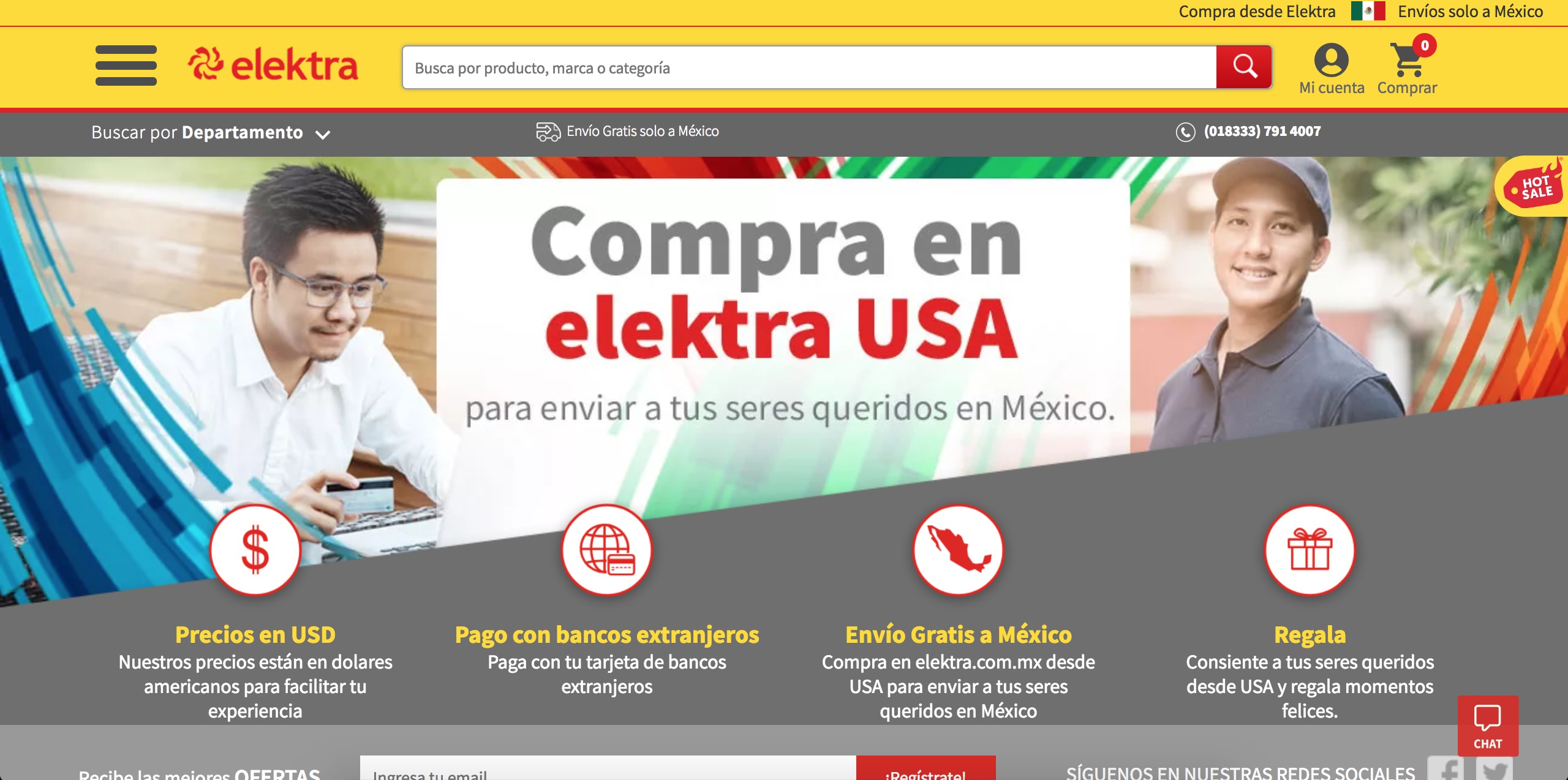 El nuevo portal de Elektra USA El nuevo portal de Elektra USA
