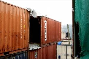 Después del sismo, su hogar será un contenedor marítimo
